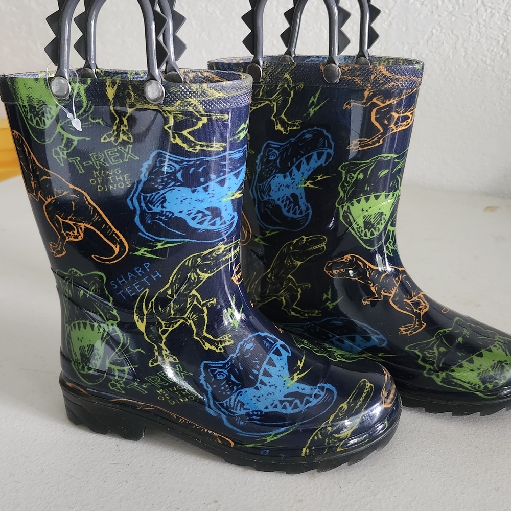 Kids Dinosaur Rain Boots